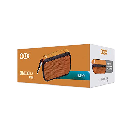Caixa de Som Oex Brick Bluetoth 20W RMS, Laranja SK406