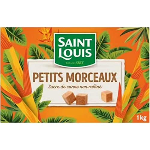 Saint Louis Sucre de Canne en Morceaux Petits, 1kg