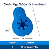 PetSafe Gefrier-Pinguin, Tiefkühlgeeignetes Snackspielzeug für Hunde, Beschäftigung und Gewichtskontrolle, Klein, Blau