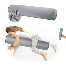 EULANT Inflatable Long Bolster Body Pillow for Adults Kids,Round Cervical Roll Cylinder Bolster Body Pillow for Hugging Sleeping,Back,Neck