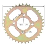 Yuecoom-Rear-Sprocket-428-37T-Precise-Process-Steel-Chain-Rear-Sprocket-Versatile-Sprocket-Replacement-Parts-for-DIY-Kart-ATV-Light-Motorcycle
