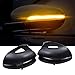 Hacreyatu Sequential Led Side Mirror Turn Signal Light Indicator Smoked Lens (L&R) For VW Golf 6 MK6/ Golf G-TI 6 /R20 2008-2012 (Yellow, wiith holes)