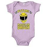 Tcombo Future Racecar Driver - Race Fast Bodysuit (Light Purple, Newborn)