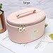 Produktbild SPFOZ Tragbares Multifunktionsgerät Mit Großem Fassungsvermögen Und Kosmetiktasche. Schminktisch for Zu Hause. Weiches Ledermaterial. Größe Rosa Kosmetiktasche (Size : M)