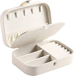 Chelory Jewellery Box Organiser Small Jewellery Case Travel Jewelry Boxes Storage for Rings Earrings Necklace Bracelets, Faux Leather Jewelry Box for Girls Women