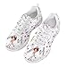 Imagen de UOIMAG Love Nurse Medical Pattern Trainer para Mujeres niñas Zapatillas de Regalo Zapatos Transpirables de Malla de Aire para Correr Zapatos Planos de Encaje Zapatos Casuales 37EU