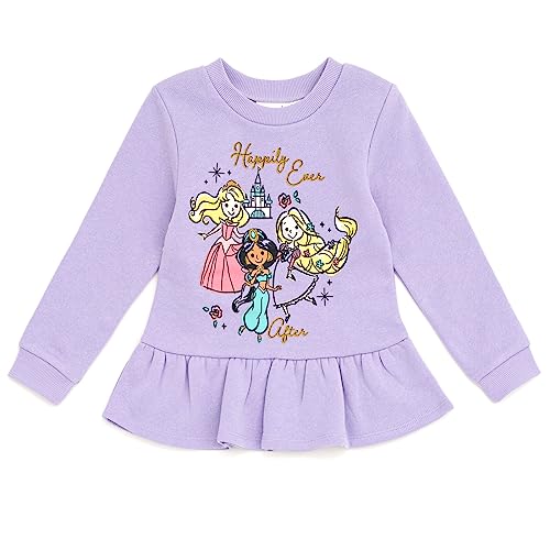 Image of Disney Girls Fleece Sweatshirt and Jogger Pants Outfit Set Newborn to Big Kid Sizes (Newborn - 14-16)