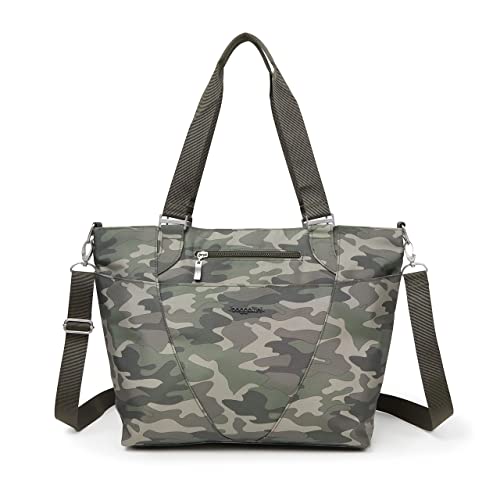 Baggallini Avenue Tote - Medium 12x18 Inch Travel Crossbody Shoulder Bag - Lightweight Laptop Tote Bag