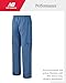 New Balance Active Girls Pants - Athletic Stretch Woven Wide Leg Joggers - Kids Dance School Cargo Pants (7-16), Size 10-12, Shoreline Blue
