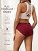 Vevmon Cotton Underwear for Women High Waisted Full Coverage Briefs Soft Ladies Panties 5 Pack (US, Alpha, Medium, Regular, Regular, A-5 Pack 5 Colors)