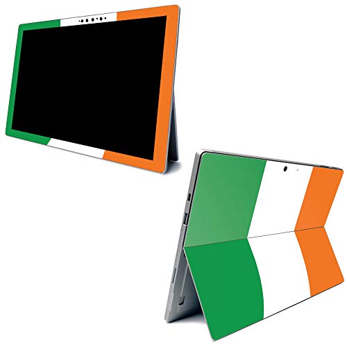 Image of MightySkins Carbon Fiber Skin for Microsoft Surface Pro 7 - Irish Flag | Textured Carbon Fiber Finish | Easy to Apply, Remove, and Change Styles | Made in The USA