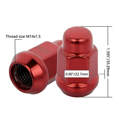 Image of SCITOO M14x1.5 Lug Nuts 1.395 inch Length for Lexus /for Ram Wheel Lug Bolts | Fit for Camaro,for Charger,for Tundra - 20PCS