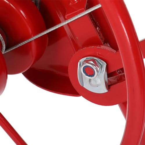 Parts-Diyer 16ft Drywall Panel Hoist with Lockable Wheels Drywall Rolling Lifter with Jack Caster Construction, Red, Red - Thumbnail 5
