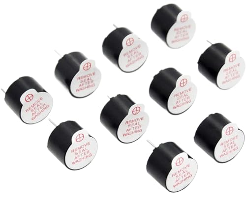 20pcs 3V 5V 12V Active Buzzer Magnetic Long Continous Beep Tone Alarm Ringer Active Piezo Buzzers(3V Division)
