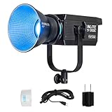 NANLITE FS-300C 撮影用ライト フルカラーライト 出力300W 2700-7500K(G/M±150) RGB撮影用ライト RGBライト RGBW 定常光 エフェクト15種類 CRI95 36000色 アプリ操作 ボーエンズマウント LEDスタジオライト ビデオライト スポットライト 補助光 ライブ配信/記念撮影/スタジオ撮影 国内正規品