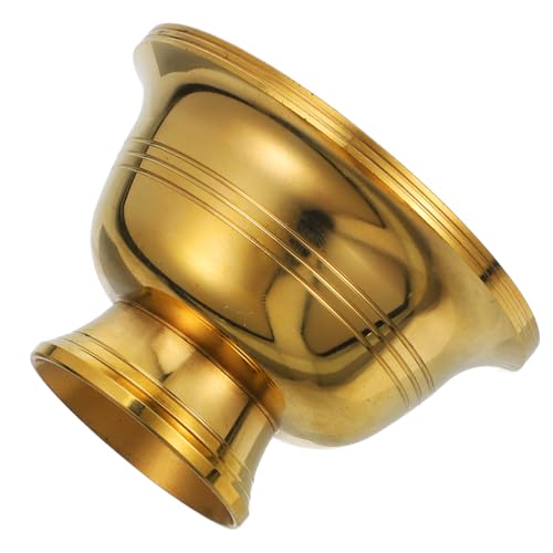 Alipis tazza d'acqua di Buddha arredamento ciotole coppa d'offerta d'oro rituale contenitore per l'approvvigionamento idrico coppa offerta decorativa Lega di rame Golden
