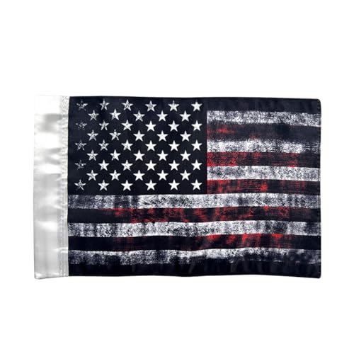 Motorcycle Flag 6x9,Antique American Flag,Double-sided Double Sewing Motorcycle USA Flag Antique US Flag Accommodates UP to a 3/8" Diameter Pole
