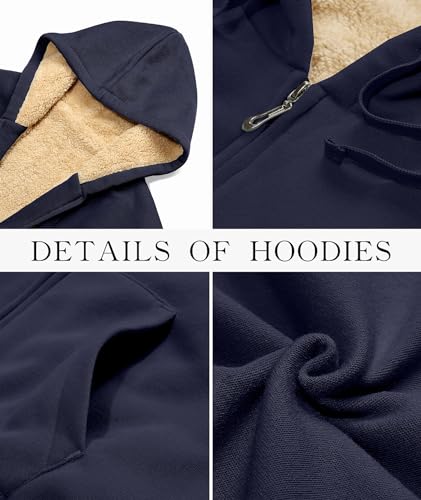 Image of SWISSWELL Hoodies for Women Winter Fleece Sweatshirt - Full Zip Up Thick Sherpa Lined
