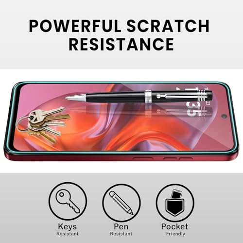 Image of HD Tempered Glass Screen Protector Compatible for Moto G05 5G with Edge to Edge coverage and Easy Installation kit