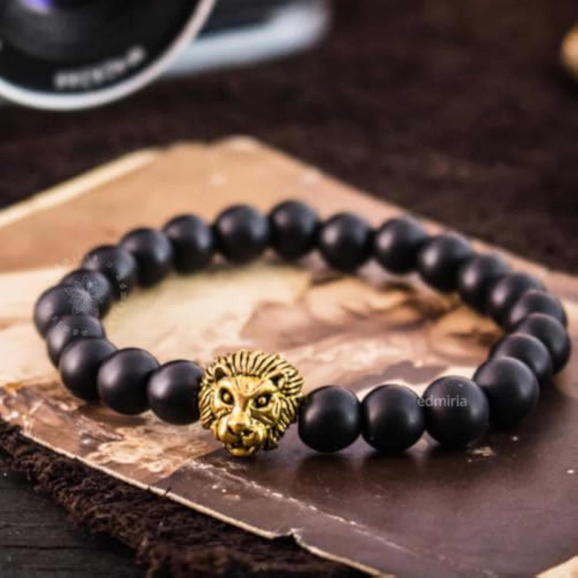 2pc Adjustable Beaded Bracelets Set for Men & Women, Natural Stones