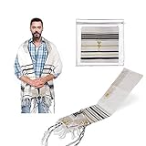KING DAVID SHOFARS Talit Prayer Shawl – 72 x 22 Inch Messianic Tallit for Christian Jewish Prayer (Black)