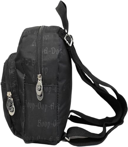 Betty Boop backpack black light weight external zipper pockets (mimi)2