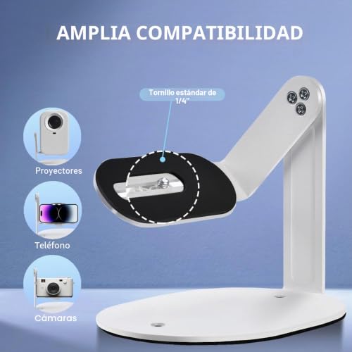 Soporte para proyector mini con tornillo universal un cuarto para techo y mesa 6