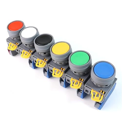 Interrupteur 22mm bouton-poussoir instantané FXBY6 plan 1NO 1NC - 2