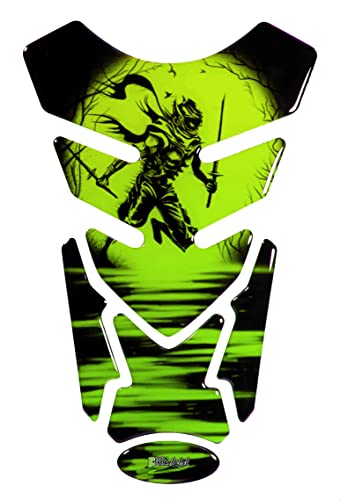 Autocollant de réservoir moto 3D haut de gamme BIKE-label Ninja Rising Sun X507502VA