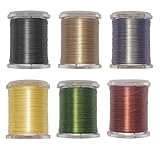 Riverruns Super Realistic Standard Thread 3/0,6/0,8/0,Twisted Thread, Body Thread Fly Tying Material Proudly from Europe Tie Flies Body (6 Color/Set Twisted Thread)