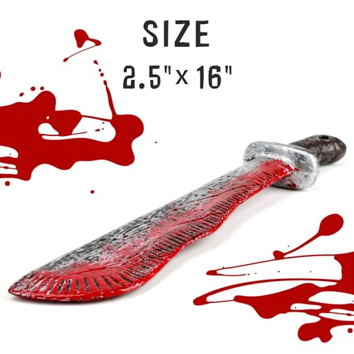CASA CLAUSI Halloween Kid Machete Bloody Machete Deluxe Costume Cosplay Horror Accessory2