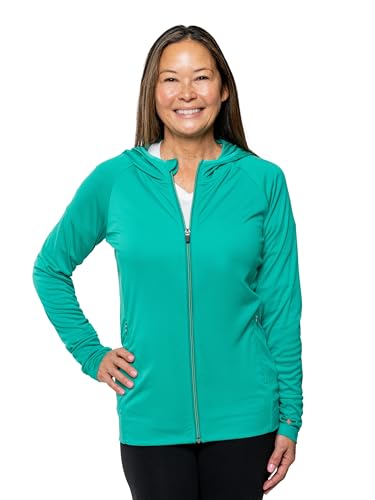 Insect Shield Womens Tech Hoodie Jade