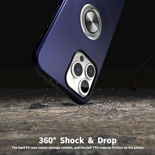 Écran brisé ? Coque iPhone 14 Pro Max hybride avec verre trempé bleu - 4