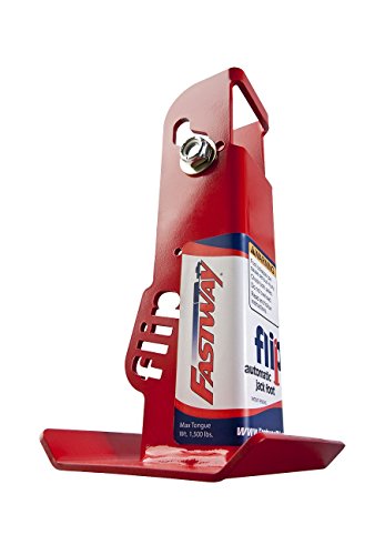 Fastway Flip 88-00-6500 Trailer Tongue Automatic Fold-Up Jack Foot Plate--6 Inch Extension (2-Inch Inner Jack Tube), 2 1/4 Inch , Red #TOP2