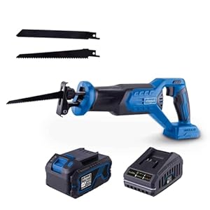 Scheppach Akku Säbelsäge BC-RS250-X | Hublänge 28mm | Hubzahl 0-3000min/1 | Schnitttiefe Holz 115mm | Sägeblattlänge 150mm | Brushless | 20V-IXES-Serie | 10 Jahre Garantie | mit 4Ah Akku & Ladegerät