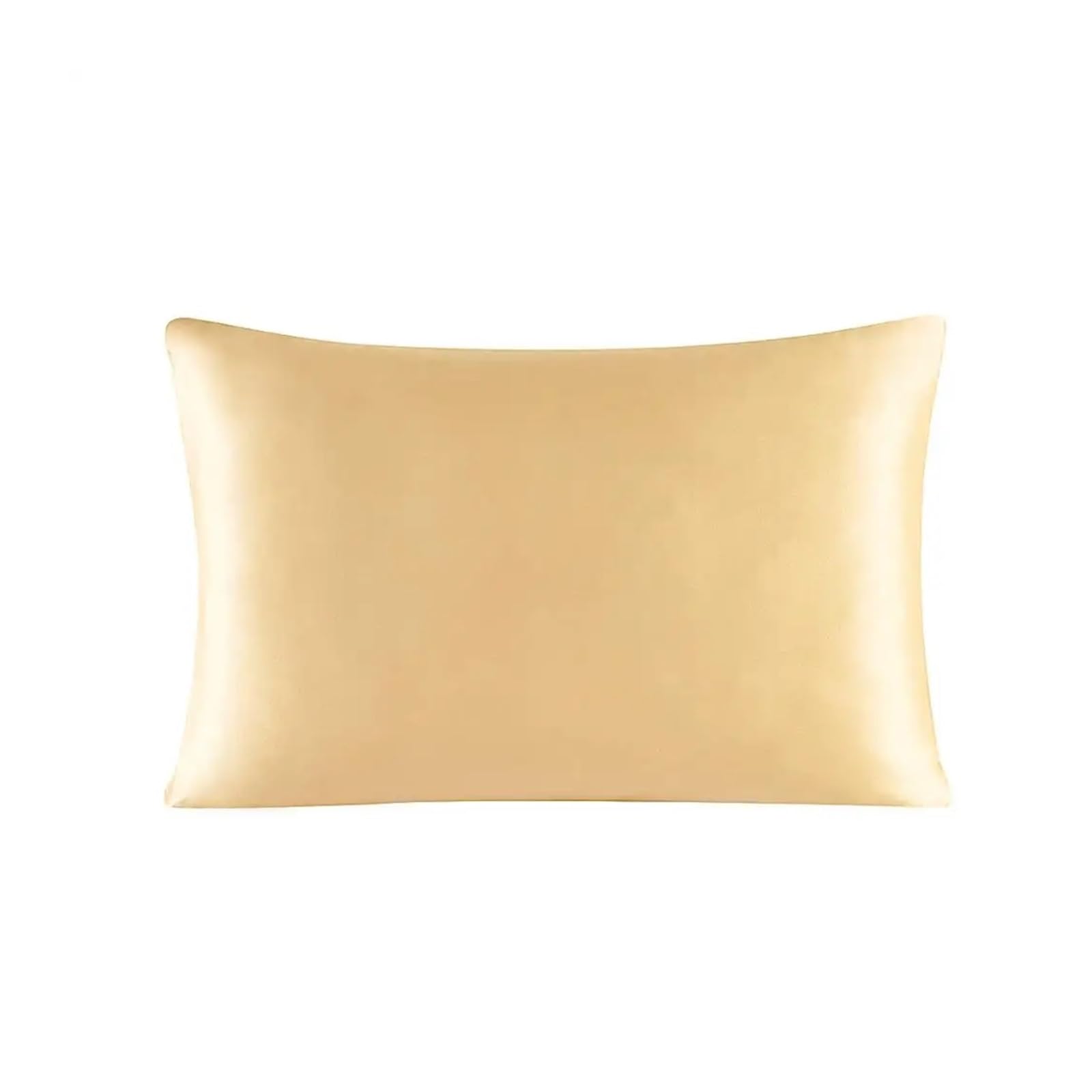Silky Pillow Covers, 25mm Silk Zipper Pillowcase Multicolor Multiple Sizes(Champagne,40x60cm)