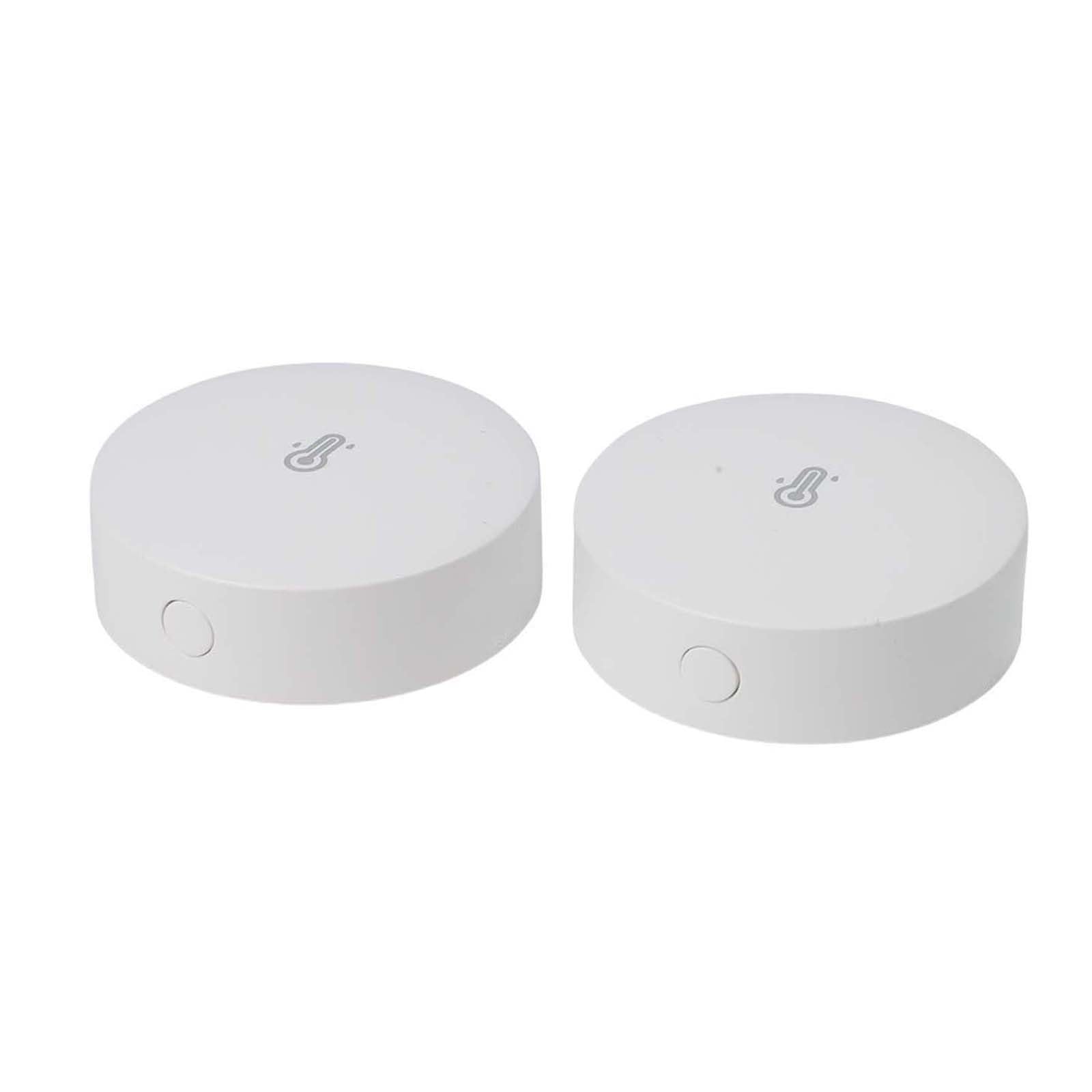Confezione da 2 sensori di umidità di temperatura zigbee 3.0 con allarme, igrometro intelligente per interni, termometro per Alexa iHost SmartThings, precisione ± 0,2 °C, durata della