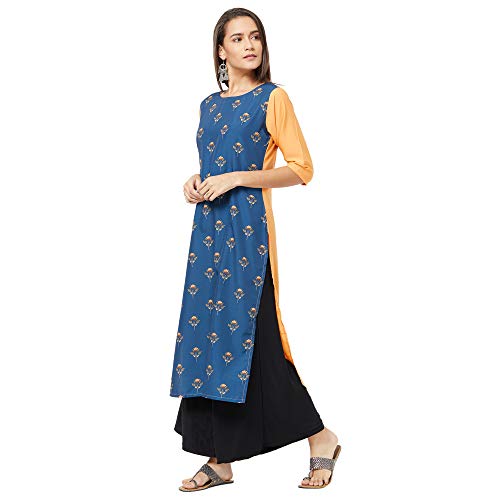 Image of LookMark Crepe Women A-Line Kurta