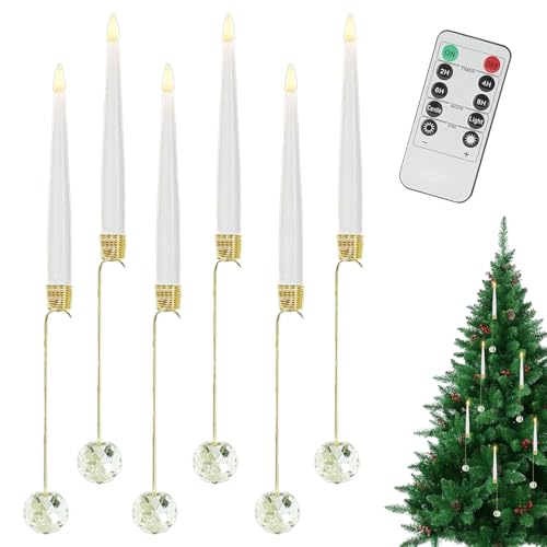 Christbaumkerzen batteriebetrieben – elektrische Kerzen mit...