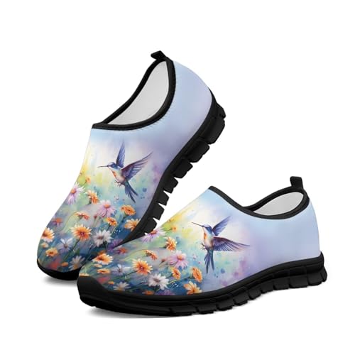 Image of Womens Slip On Walking Shoes Non Slip Loafer Breathable Holiday Travel Shoe Lightweight Casual Low Top Sneakers SizeUS 5.5-11.5