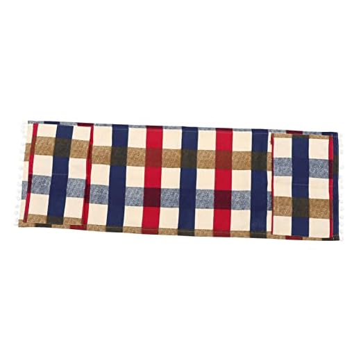 BESTonZON Embellecedor Frigorifico Protector De Máquina De Protección Para El Celosía Para Universal Lateral Decorativo Microondas De Bolsillos Accesorios Plaid Cubierta De Home Decor Tostadoras Pan