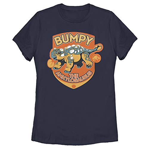 T-shirt Jurassic World Bumpy pour femme en coton imprimé dinosaure rose
