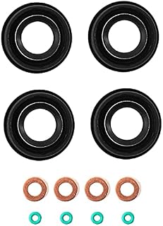 MaxAwe Fuel Injector Seals Kit, Injector Seal Washer O-Ring Kit (Set of 12 pcs) for Transit MK7 2.2 2.4 3.2 TDCI