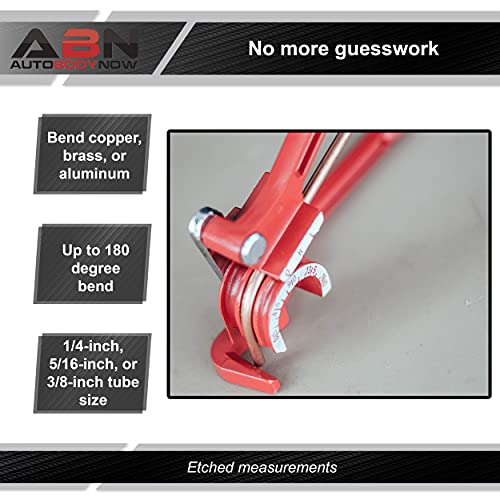 Abn Brake Line Bender - 180 Degree Handheld Tubing Bender For 1/4In, 5/16In, And 3/8In Brake Line Bending Tool #TOP4