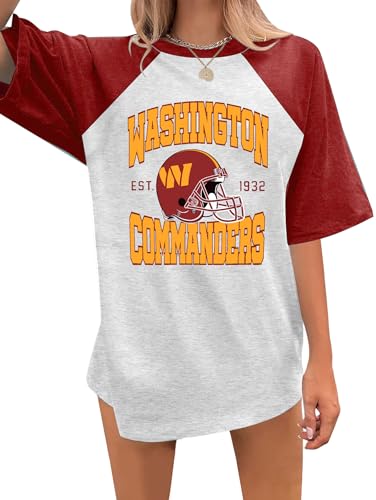 Women Football Shirts Breathable Game Day Sports Jersey for Summer Lightweight Oversized Team Fan Tee Tops
