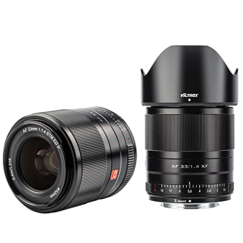 VILTROX Black 33mm F1.4 XF STM Lens for Fuji x,Auto Focus Compact Standard Prime Lens for Fujifilm X-Mount Mirrorless Camera X-T4 X-T3 X-T2 X-T30 X-T20 X-T10 X-PRO3 X-H1 X-A5 -  AF 33mm F1.4 XF