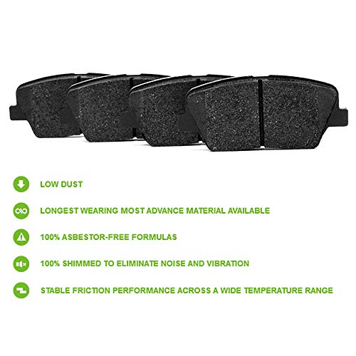 Ceramic Brake Pads Kits,Scitoo 8Pcs Brakes Pads Set Fit For 2004-2008 For Ford For F-150,2006-2008 For Lincoln Mark Lt #TOP1