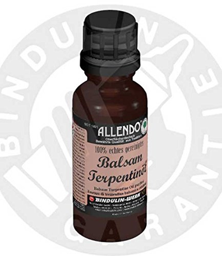 Balsam-Terpentin&ouml;l naturreines &auml;ther. Kiefern&ouml;l mehrfach rektifiziert (20 Gramm) inkl. Pinsel zum Auftragen