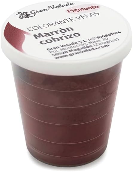 Pigmento en Polvo Marrón Cobrizo para Velas Artesanales | Coloran...