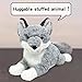 JELEIIHAHU Grey Wolf Plush Pillow, Stuffed Animal 19.8 Inch, Cuddly Sleeping Companion for Adults, Soft Bed Rest Decor.